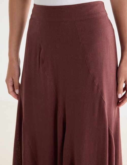 Zest Linen Blend Swirl Maxi Skirt, Andorra product photo View 04 L