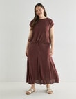 Zest Linen Blend Swirl Maxi Skirt, Andorra product photo View 12 S