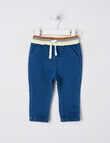 Teeny Weeny Dino Roar Denim Jogger, Denim Blue product photo