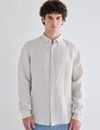 Gasoline Linen Shirt, Natural product photo View 05 S