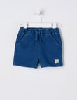 Teeny Weeny Dino Roar Knit Short, Navy Blue product photo