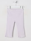 Teeny Weeny Strawberry Fields Play Rib Flare Legging, Lilac product photo