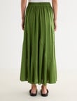 Zest Linen Blend Swirl Maxi Skirt, Cactus product photo View 02 S