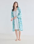 Whistle Sleep Strappy Nightie, Aqua Stripe product photo View 06 S