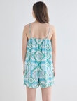 Whistle Sleep Short PJ Set, Scarf Print product photo View 02 S