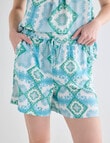 Whistle Sleep Short PJ Set, Scarf Print product photo View 05 S