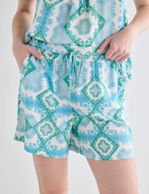 Whistle Sleep Short PJ Set, Scarf Print product photo View 05 L