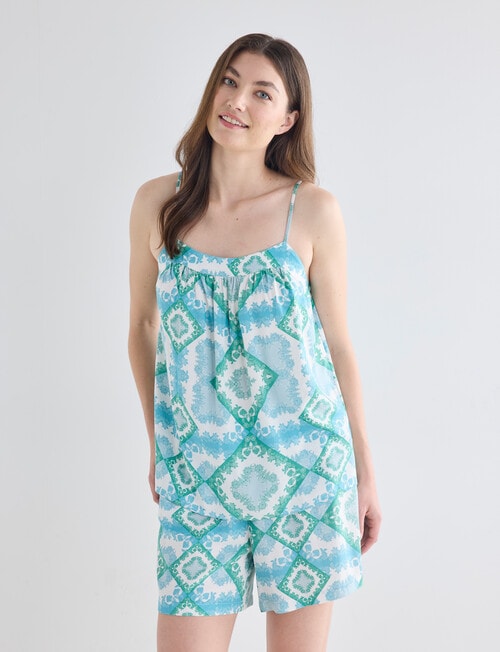 Whistle Sleep Short PJ Set, Scarf Print product photo View 06 L