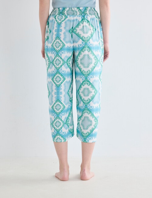 Whistle Sleep Shirred Waist Crop, Scarf Print product photo View 02 L