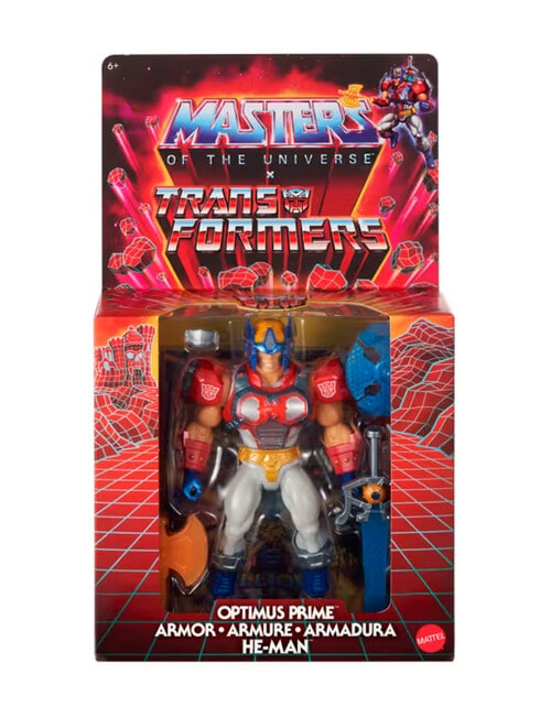 Masters of the Origins & Transformers Optimus Prime Armor He-Man Action Figure product photo