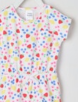 Teeny Weeny Strawberry Fields Play Romper, White & Pink product photo View 02 S