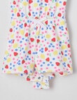 Teeny Weeny Strawberry Fields Play Romper, White & Pink product photo View 03 S