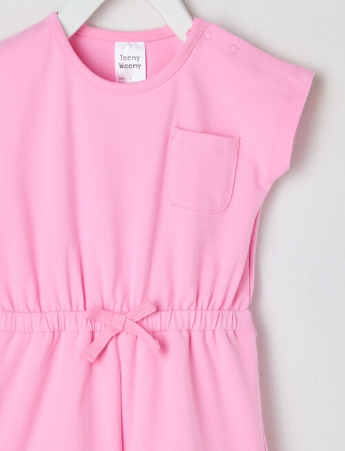 Teeny Weeny Strawberry Fields Play Romper, Pop Pink product photo View 02 L