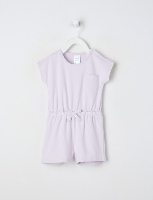 Teeny Weeny Strawberry Fields Play Romper, Lilac product photo