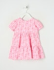 Teeny Weeny Strawberry Fields Play Strawberry Stripe AOP Dress, Pink product photo