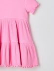 Teeny Weeny Strawberry Fields Play Tiered Dress, Pop Pink product photo View 02 S