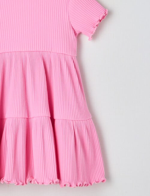 Teeny Weeny Strawberry Fields Play Tiered Dress, Pop Pink product photo View 02 L