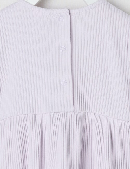 Teeny Weeny Strawberry Fields Rib Tiered Dress, Lilac product photo View 03 L