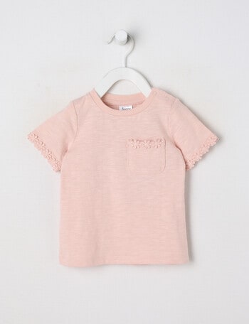 Teeny Weeny Strawberry Fields Short Sleeve Tee, Nurturing Pink product photo
