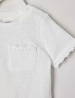 Teeny Weeny Strawberry Fields Play Short Sleeve Tee, White product photo View 02 S