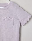 Teeny Weeny Strawberry Fields Play Short Sleeve Tee, Lilac product photo View 02 S