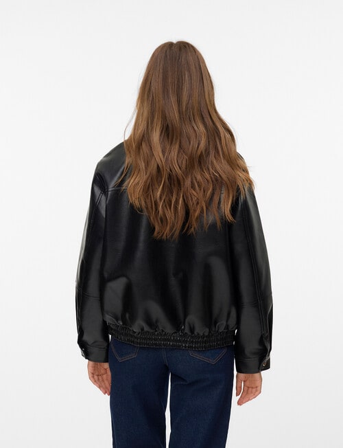Vero Moda Talua Short Coated Jacket, Black product photo View 02 L