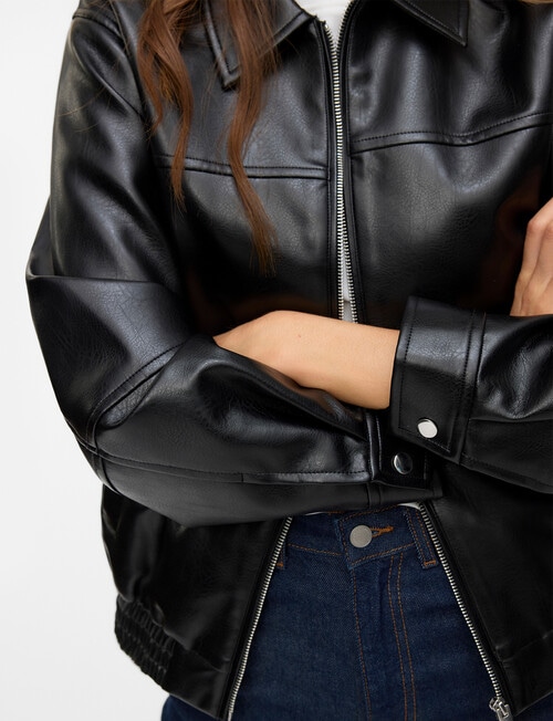 Vero Moda Talua Short Coated Jacket, Black product photo View 03 L