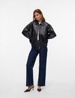 Vero Moda Talua Short Coated Jacket, Black product photo View 04 S