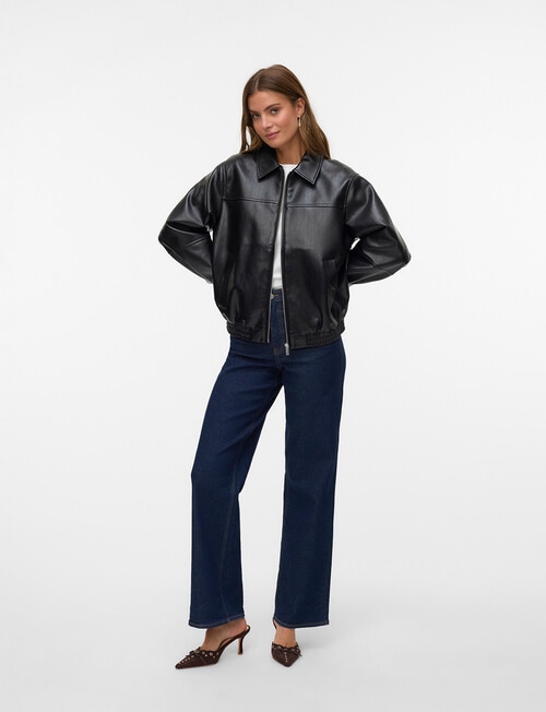 Vero Moda Talua Short Coated Jacket, Black product photo View 04 L