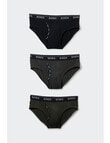 Bonds Guyfront Brief, 3-Pack, Kombu, Asphalt Marle & Nu Black product photo