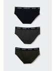 Bonds Guyfront Brief, 3-Pack, Kombu, Asphalt Marle & Nu Black product photo View 02 S