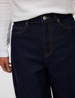 Vero Moda Kaitlin Wide Barrel Jean, Dark Blue Denim product photo View 03 S