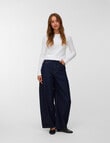 Vero Moda Kaitlin Wide Barrel Jean, Dark Blue Denim product photo View 04 S