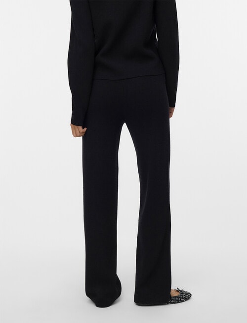 Vero Moda Gold Contrast Loose Knit Pant, Black product photo View 02 L