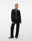 Vero Moda Gold Contrast Loose Knit Pant, Black product photo View 04 S