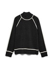 Vero Moda Gold Long Sleeve Highneck Pullover, Black product photo