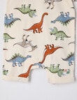 Teeny Weeny Dino Roar Knit Romper Dino AOP,Cream product photo View 03 S