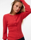 Vero Moda Oaklynn Knit Cardigan, Molten Lava product photo