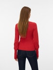 Vero Moda Oaklynn Knit Cardigan, Molten Lava product photo View 02 S