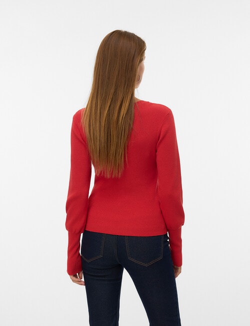 Vero Moda Oaklynn Knit Cardigan, Molten Lava product photo View 02 L