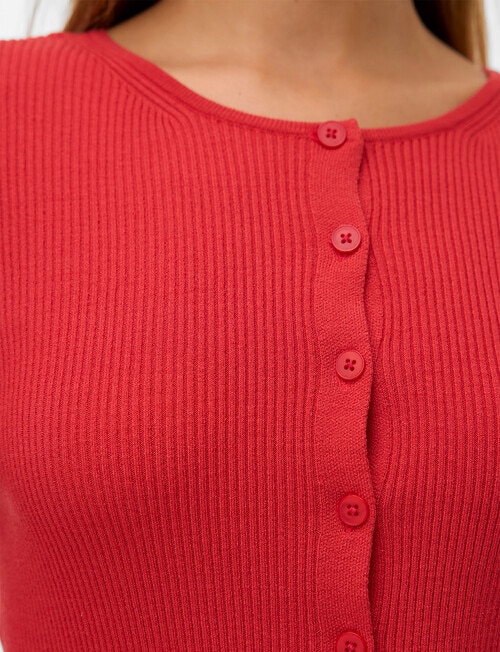 Vero Moda Oaklynn Knit Cardigan, Molten Lava product photo View 03 L