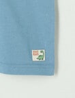 Teeny Weeny Dino Roar Play Short Sleeve Tee, Steel Blue product photo View 03 S