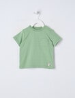 Teeny Weeny Dino Roar Play Short Sleeve Tee, Eucalyptus product photo