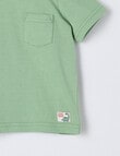 Teeny Weeny Dino Roar Play Short Sleeve Tee, Eucalyptus product photo View 03 S