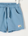 Teeny Weeny Dino Roar Play Terry Short, Cerulean Blue product photo View 02 S