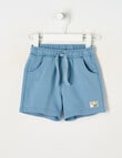 Teeny Weeny Dino Roar Play Terry Short, Cerulean Blue product photo View 04 S