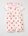 Teeny Weeny Strewberry Field Overall & Tee set, 2-piece, Pink product photo