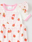 Teeny Weeny Strewberry Field Overall & Tee set, 2-piece, Pink product photo View 02 S