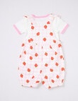 Teeny Weeny Strewberry Field Overall & Tee set, 2-piece, Pink product photo View 04 S