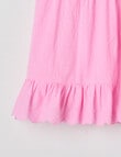 Teeny Weeny Strawberry Fields Play Embroidery Dress, Pop Pink product photo View 03 S